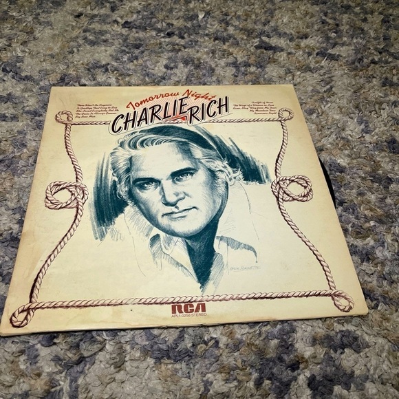 Charlie Rich tomorrow night vintage vinyl record from 1973 - Picture 1 of 9